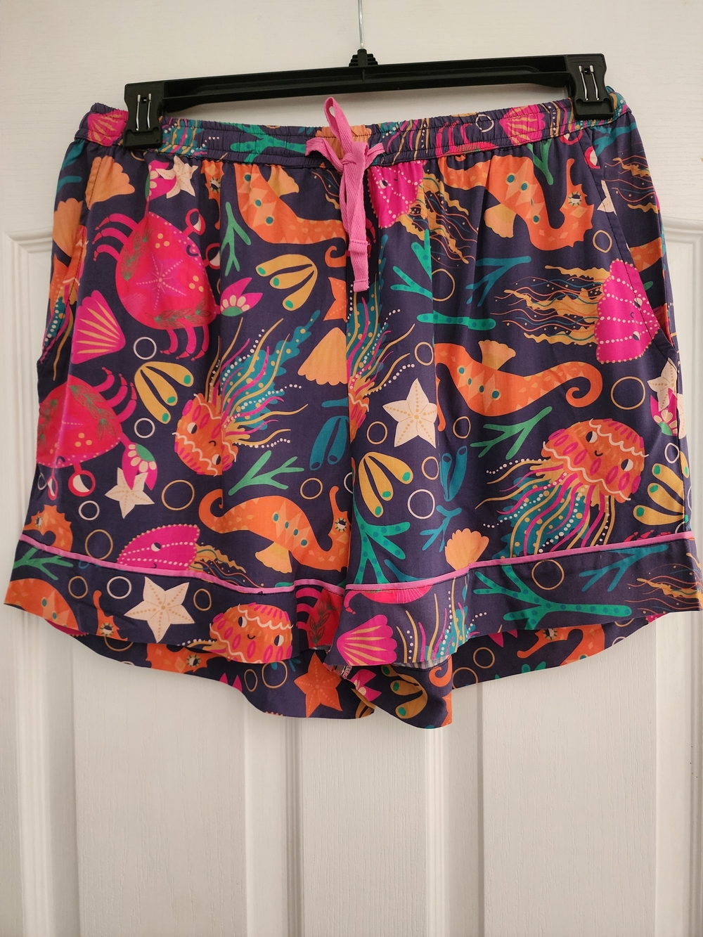 Powder Brand-Limited Edition Sea Life Pajama Set - Vibrant Navy,Pink,Orange NWT - Picture 9 of 10